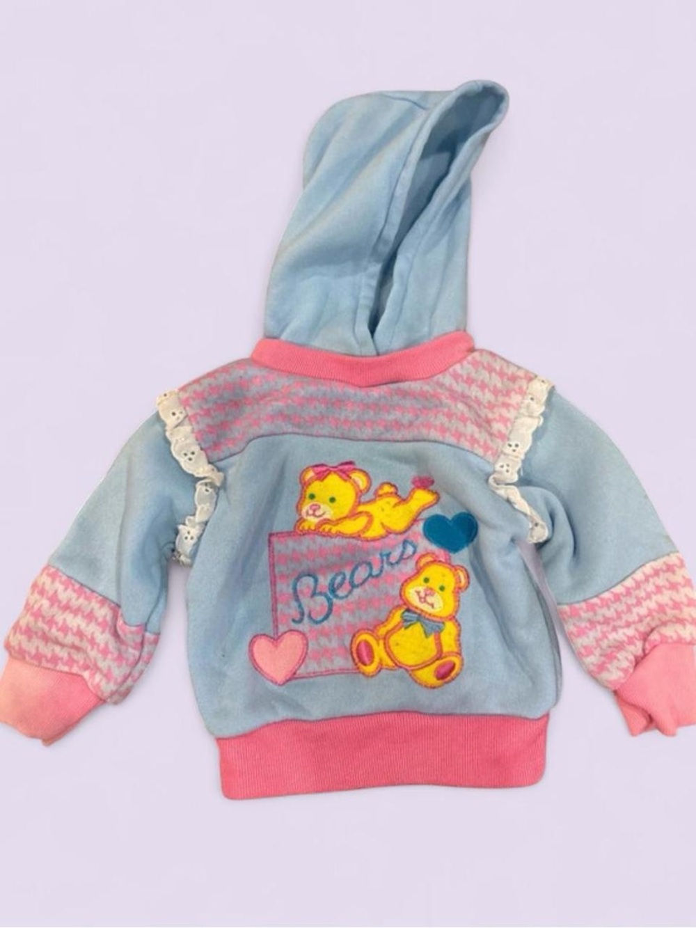 Vintage Cuties by Judy Teddy Bear Hoodie Baby 6–9M